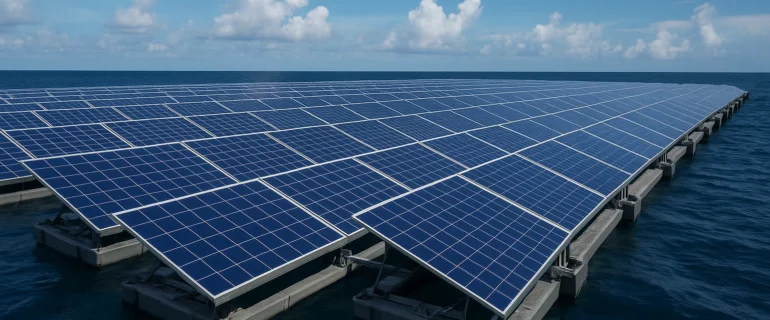 China Bangun Solar Terapung di Laut, Pecahkan Rekor Energi Hijau