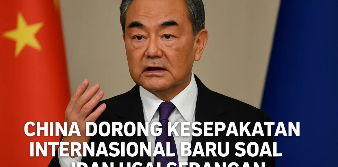 China Dorong Kesepakatan Internasional Baru soal Iran Usai Serangan China Dorong Kesepakatan Internasional Baru soal Iran Usai Serangan