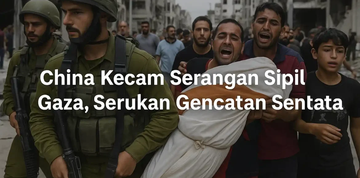 China Kecam Serangan Sipil Gaza, Serukan Gencatan Senjata