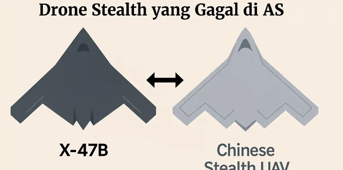 Cina Atasi Batasan Desain Drone Stealth yang Gagal di AS Cina Atasi Batasan Desain Drone Stealth yang Gagal di AS