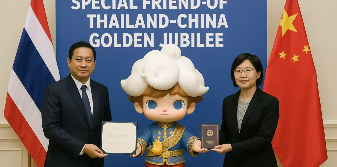 DIMOO Dinobatkan Sebagai Sahabat Khusus Emas Thailand–Tiongkok DIMOO Dinobatkan Sebagai Sahabat Khusus Emas Thailand–Tiongkok