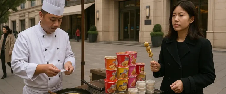 Hotel Mewah China Jual Street Food Demi Bertahan di Pasar