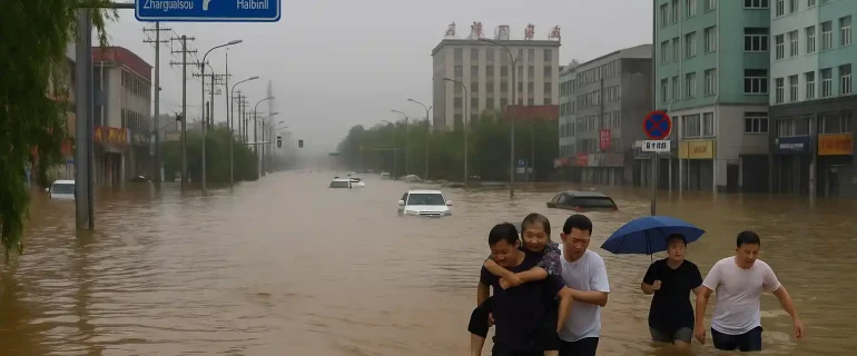 Hujan Ekstrem China, 4 Tewas, Peringatan Banjir Meluas