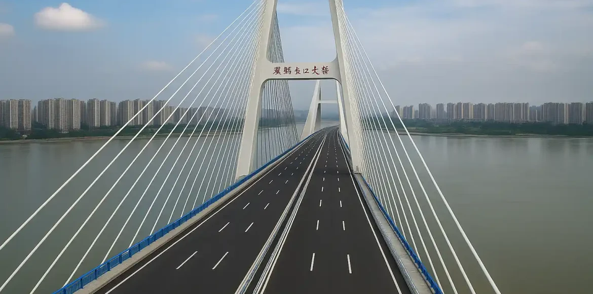 Jembatan Shuangliu di China Sukses Sambung Dua Wilayah Jembatan Shuangliu di China Sukses Sambung Dua Wilayah