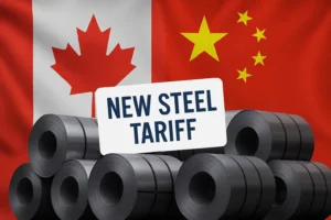 Kanada Perketat Impor Baja dengan Tarif 25% untuk Produk Berbasis China