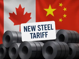 Kanada Perketat Impor Baja dengan Tarif 25% untuk Produk Berbasis China
