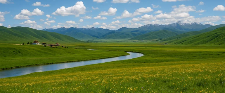 Ruoergai di Puncak Musim Wisata, Surga Alam Sichuan Tiongkok