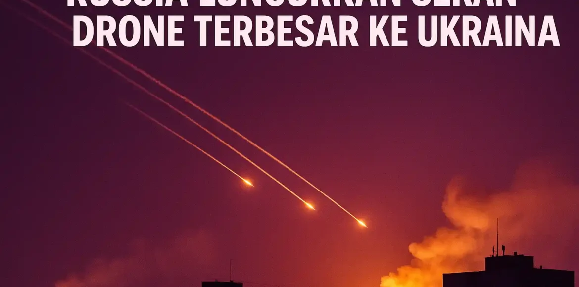 Rusia Luncurkan Serangan Drone Terbesar ke Ukraina Rusia Luncurkan Serangan Drone Terbesar ke Ukraina