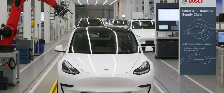 Tesla dan Raksasa Otomotif Global Perluas Peran di Rantai Pasok Pintar China