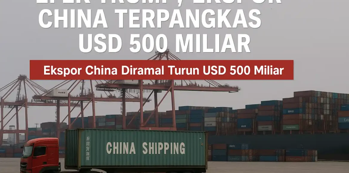 Trump Bikin Ekspor China ke AS Diprediksi Turun Tajam