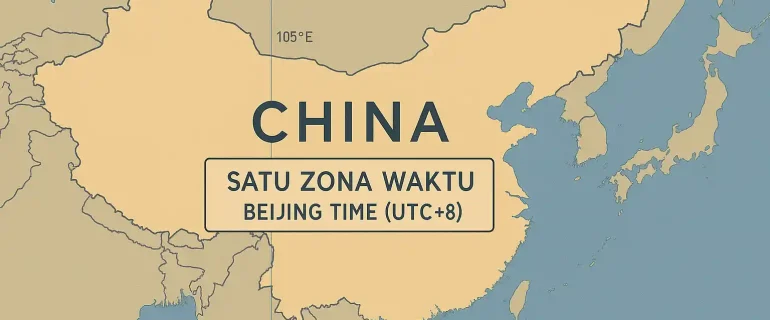Alasan China Satu Zona Waktu Meski Wilayahnya Luas