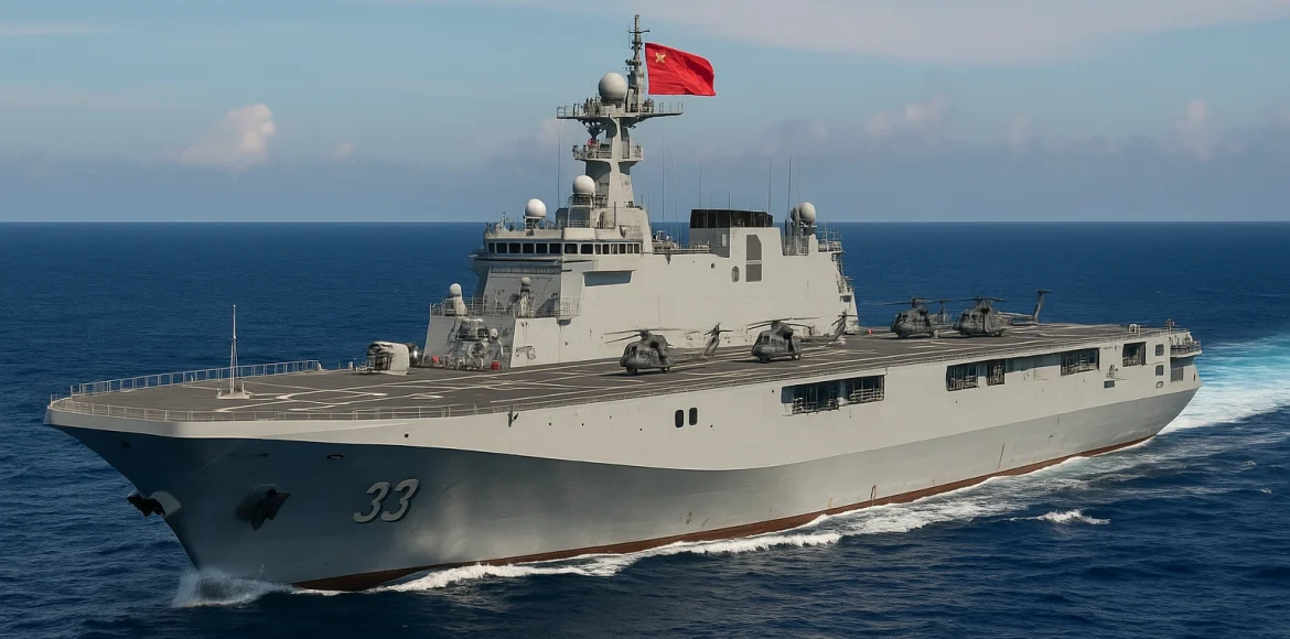 China Pamer Kapal Amfibi Type 075 Terbaru China Pamer Kapal Amfibi Type 075 Terbaru