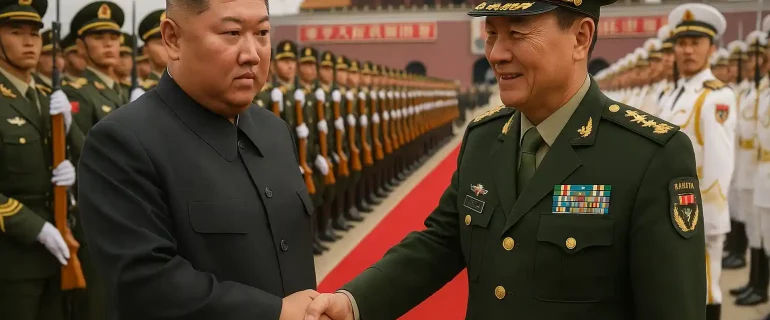 China Sambut Kim Jong-un di Parade Militer 3 September