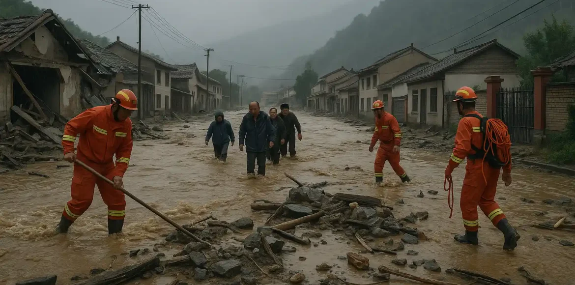 Flash Floods Gansu China Tewaskan 10 Orang dan Puluhan Hilang Flash Floods Gansu China Tewaskan 10 Orang dan Puluhan Hilang