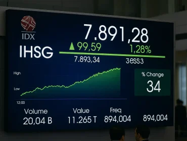 IHSG Menguat 1,28 Persen, Terbaik di Bursa Asia Sesi I