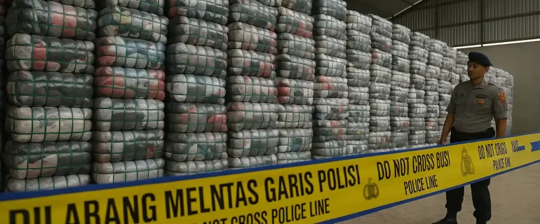 Impor Ilegal Pakaian China Senilai Rp112 Miliar Dibongkar Impor Ilegal Pakaian China Senilai Rp112 Miliar Dibongkar