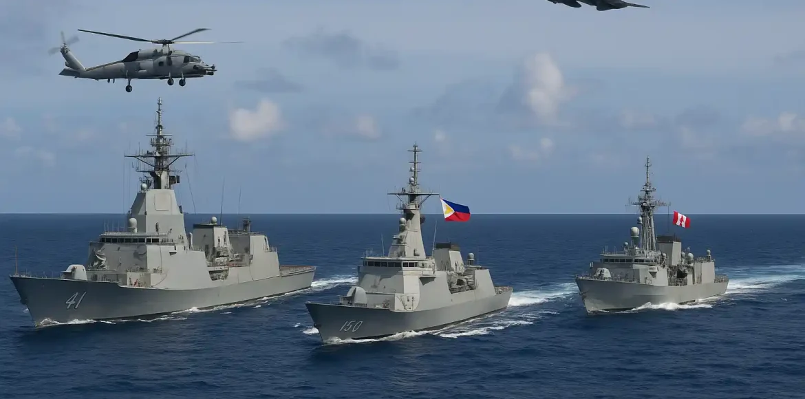 Latihan Militer Laut China Selatan Libatkan Tiga Negara Latihan Militer Laut China Selatan Libatkan Tiga Negara