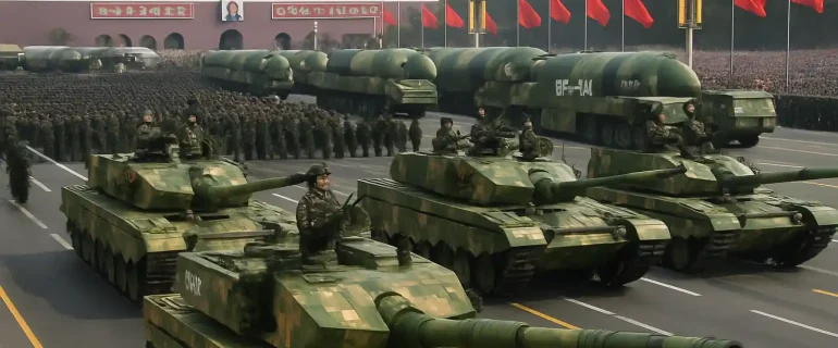 Parade Militer China Tunjukkan Senjata Modern