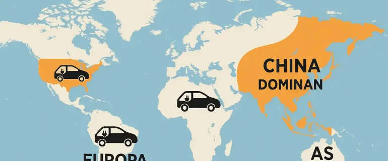 Peta Mobil Listrik, China Dominan, Eropa Gesit, AS Tertinggal