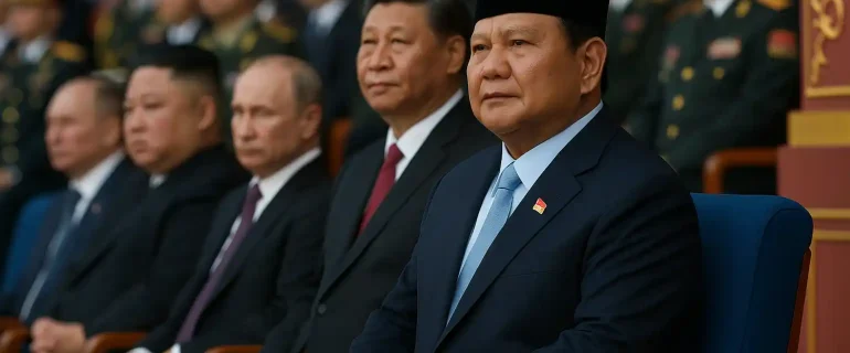 Prabowo Hadiri Parade Kemenangan China ke-80 di Beijing