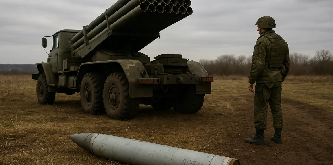 Roket Buatan China di MLRS Korea Utara yang Dipakai Rusia Roket Buatan China di MLRS Korea Utara yang Dipakai Rusia