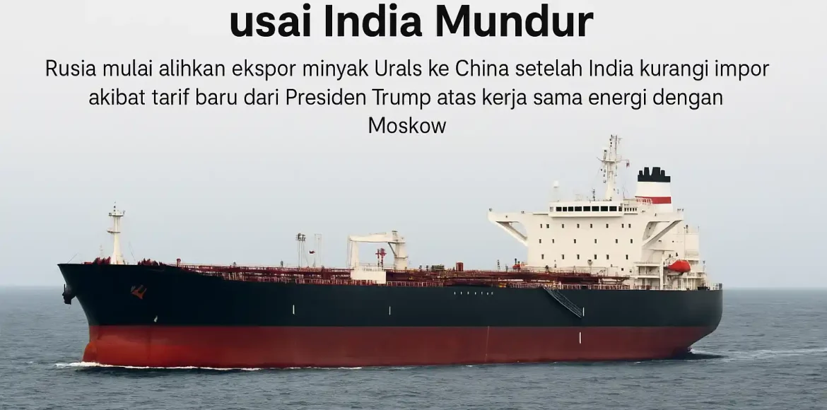 Rusia Alihkan Ekspor Minyak ke China usai India Mundur Rusia Alihkan Ekspor Minyak ke China usai India Mundur