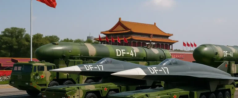 China Pamer Rudal Hipersonik Nuklir di Parade Militer
