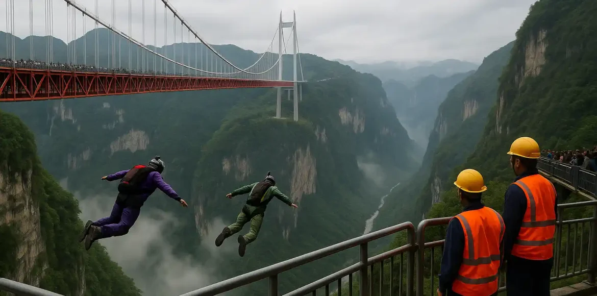 Jembatan Tinggi Guizhou Menjadi Magnet Olahraga Ekstrem