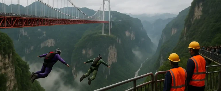 Jembatan Tinggi Guizhou Menjadi Magnet Olahraga Ekstrem