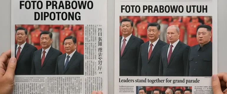 Kontroversi Foto Prabowo Dipotong di Media Jepang