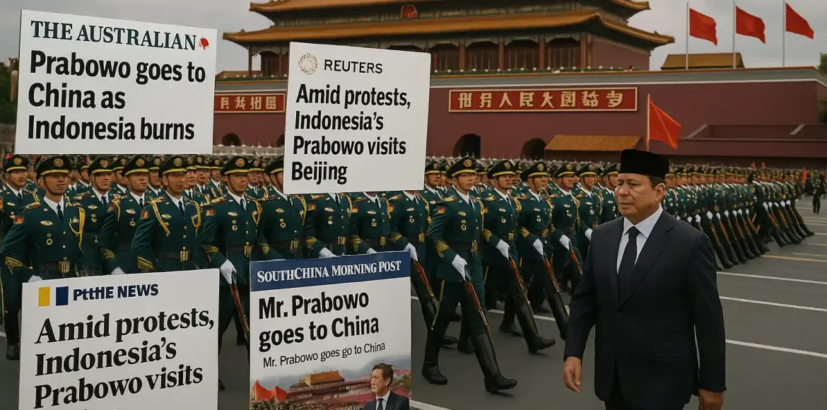 Media Asing Soroti Prabowo ke China saat Demo Media Asing Soroti Prabowo ke China saat Demo