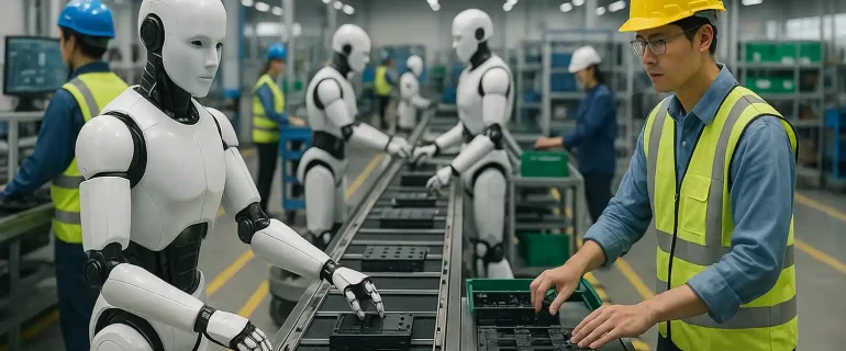 Pasar memanas, humanoid robot China masuk pabrik Pasar memanas, humanoid robot China masuk pabrik