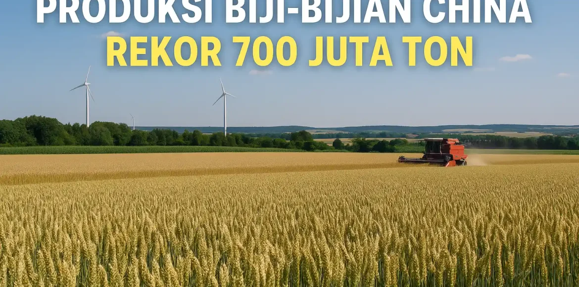 Produksi Biji-Bijian China Catat Rekor 700 Juta Ton