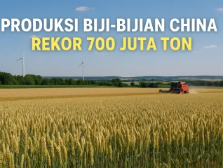 Produksi Biji-Bijian China Catat Rekor 700 Juta Ton