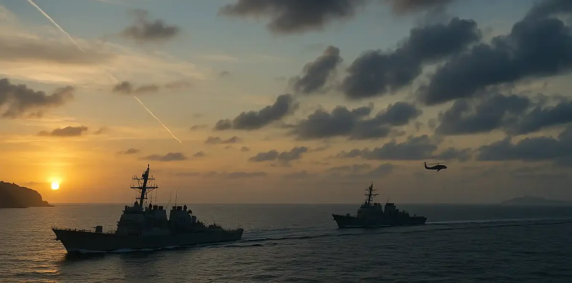 Selat memanas, kapal perang AS China berdekatan Selat memanas, kapal perang AS China berdekatan