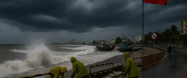 Topan Ragasa Vietnam Dekati Daratan, Siaga Banjir