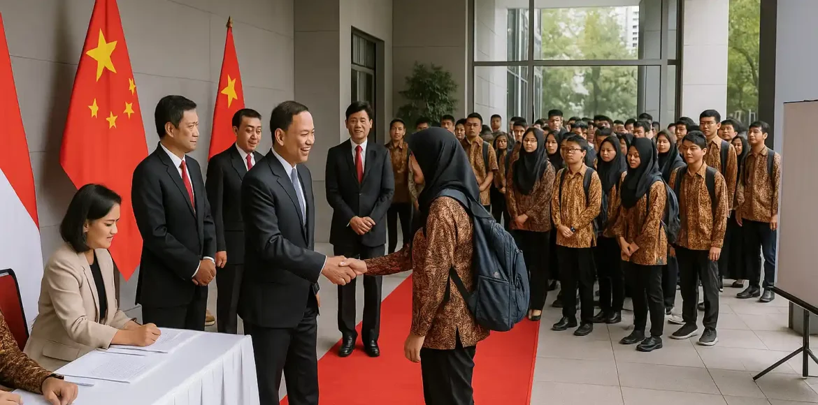 Mahasiswa Indonesia di Tiongkok KBRI Beijing Sambut 700 Mahasiswa Indonesia di Tiongkok KBRI Beijing Sambut 700