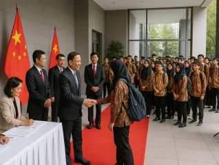 Mahasiswa Indonesia di Tiongkok KBRI Beijing Sambut 700