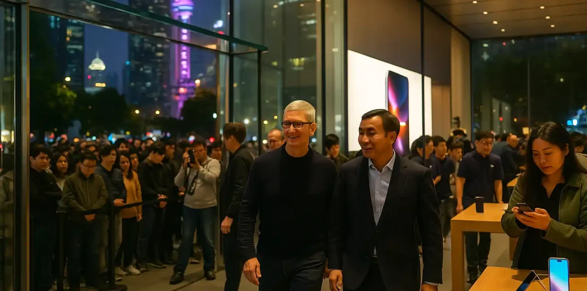 Peluncuran iPhone Air Tur Tim Cook di China Peluncuran iPhone Air Tur Tim Cook di China