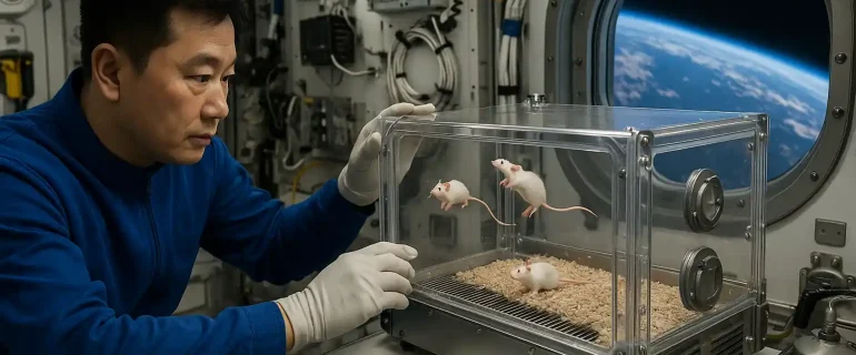 Eksperimen Tikus Antariksa di Stasiun Tiangong 2025