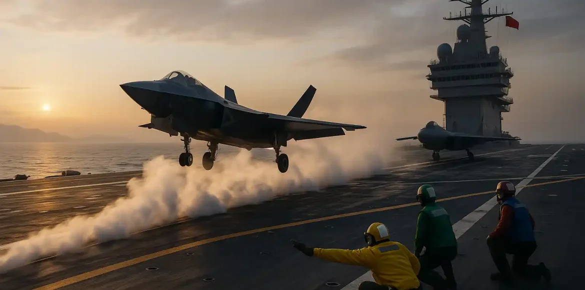 Kapal Induk Fujian Uji Lepas Landas Jet Tempur