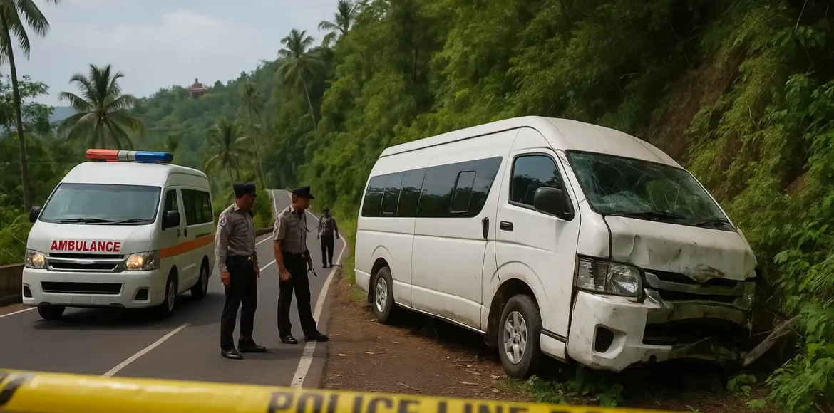 Minibus Maut Turis China di Bali Ditahan Polisi