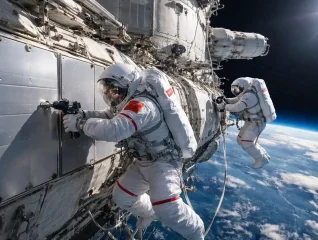 Perisai Puing Tiangong Dipasang Tiongkok Lewat Spacewalk